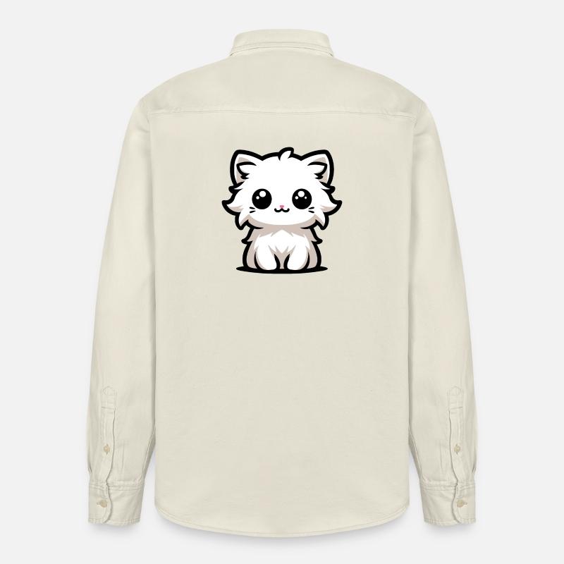 Le chaton le plus mignon - Chemise unisexe coupe décontractée bio Stanley/Stella - écru doux