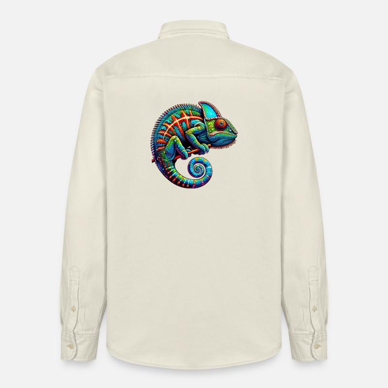 Chamäleon - Relaxed Fit Unisex Organic Hemd von Stanley/Stella - Natur