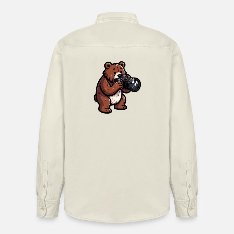 Shutterbear: Der Wildnisfotograf - Relaxed Fit Unisex Organic Hemd von Stanley/Stella - Natur