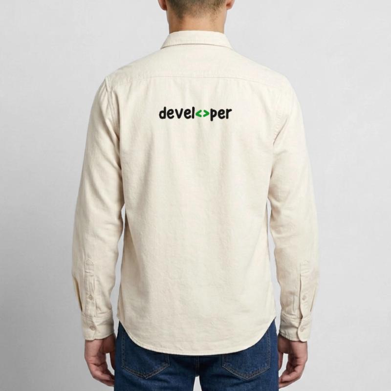 Developer Spruch Coden Softwareentwickler Nerd Relaxed Fit Unisex Organic Hemd von Stanley/Stella