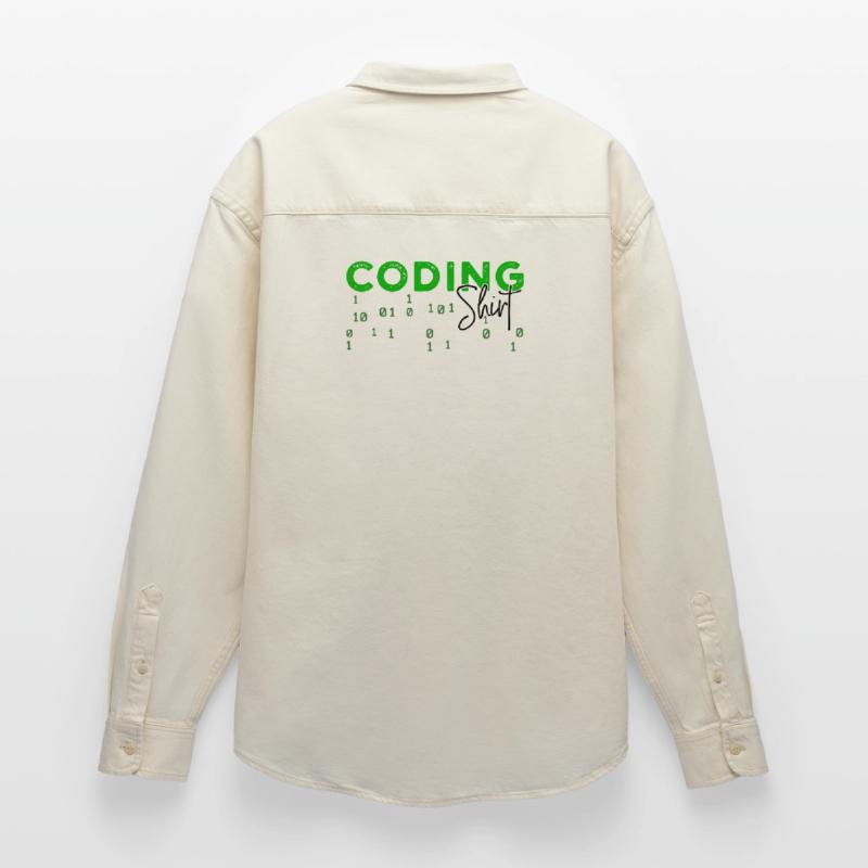 Coden Developer Programmierer Webentwickler Spruch Relaxed Fit Unisex Organic Hemd von Stanley/Stella