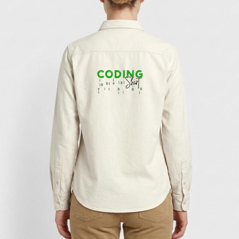 Coden Developer Programmierer Webentwickler Spruch Relaxed Fit Unisex Organic Hemd von Stanley/Stella