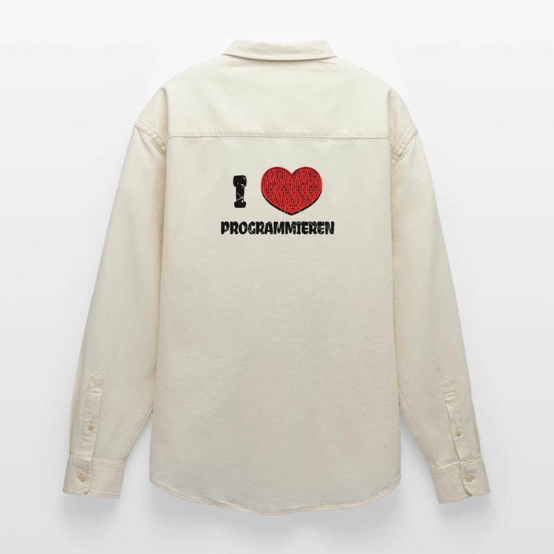 Developer Heart Web Developer Statement Computer Relaxed Fit Unisex Organic Shirt by Stanley/Stella