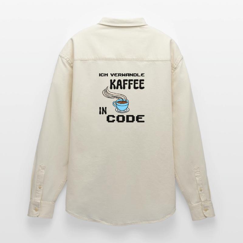 Coden Computerfreak Developer Statement Nerd Relaxed Fit Unisex Organic Shirt by Stanley/Stella