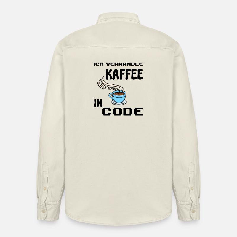 Coden Computerfreak Déclaration du développeur Nerd - Chemise unisexe coupe décontractée bio Stanley/Stella - écru doux