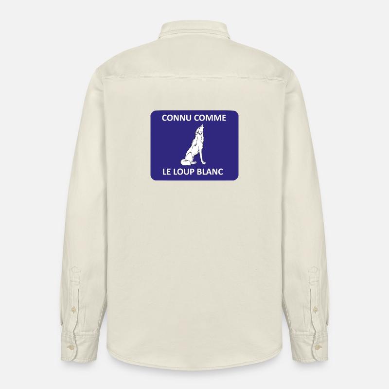 Connu comme le loup blanc - Chemise unisexe coupe décontractée bio Stanley/Stella - écru doux