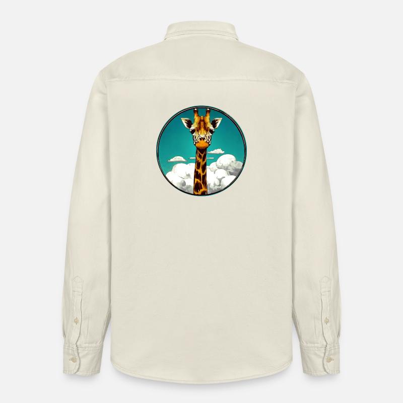 Giraffe - Relaxed Fit Unisex Organic Hemd von Stanley/Stella - Natur