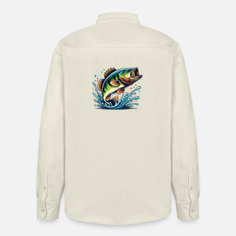 Grosse basse - Chemise unisexe coupe décontractée bio Stanley/Stella - écru doux