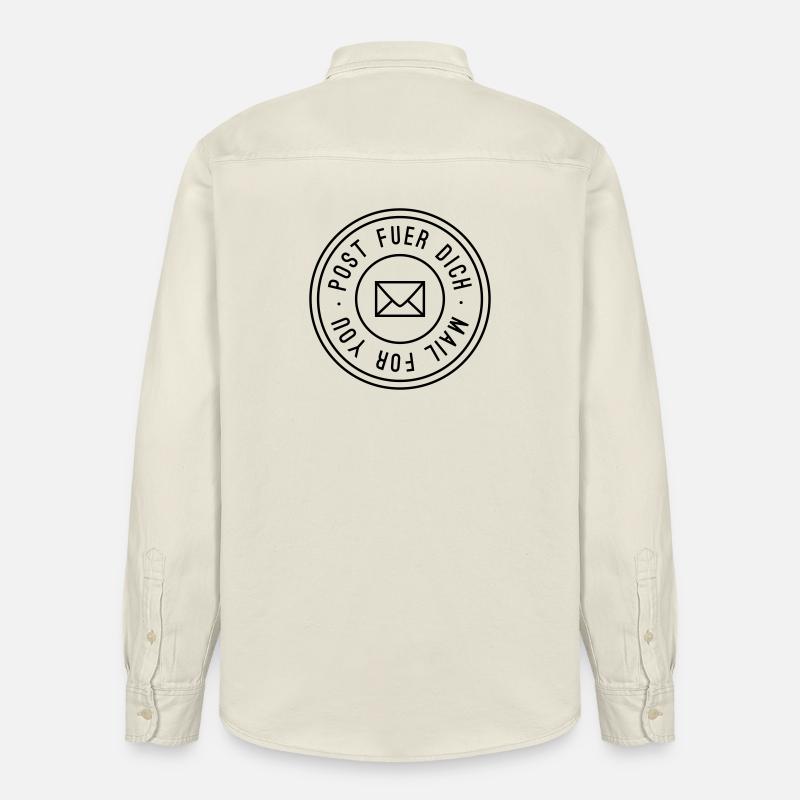 UNE Post pour vous - Chemise unisexe coupe décontractée bio Stanley/Stella - écru doux