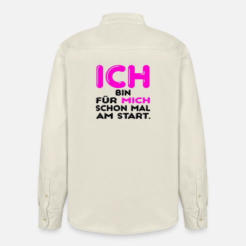 Eigenverantwortung Starten - Relaxed Fit Unisex Organic Hemd von Stanley/Stella - Natur