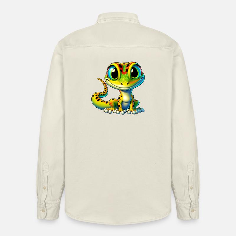 Gecko - Chemise unisexe coupe décontractée bio Stanley/Stella - écru doux