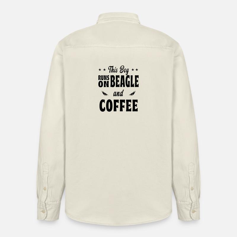 Dieser Junge Beagle Kaffee Design - Relaxed Fit Unisex Organic Hemd von Stanley/Stella - Natur