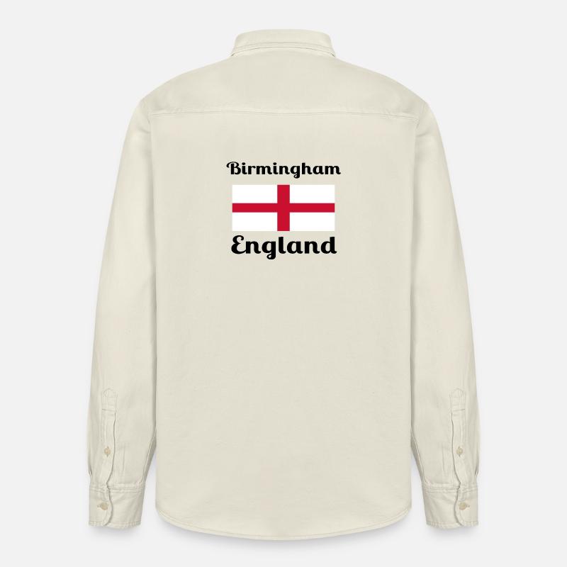 Birmingham English - Imprimés élégants - Chemise unisexe coupe décontractée bio Stanley/Stella - écru doux