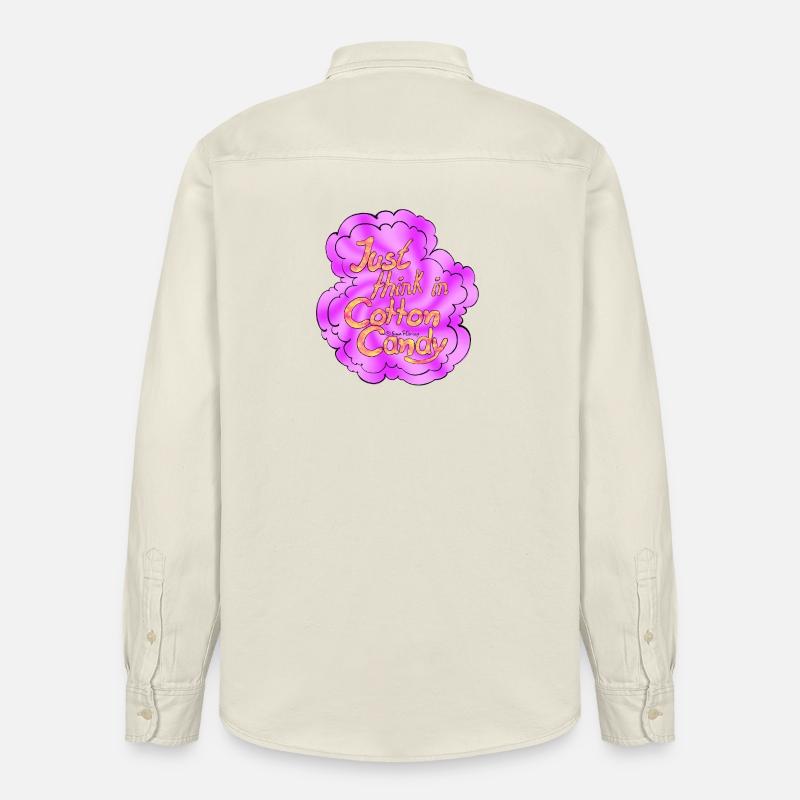 Cotton Candy Thinking Extra Shine - Relaxed Fit Unisex Organic Hemd von Stanley/Stella - Natur
