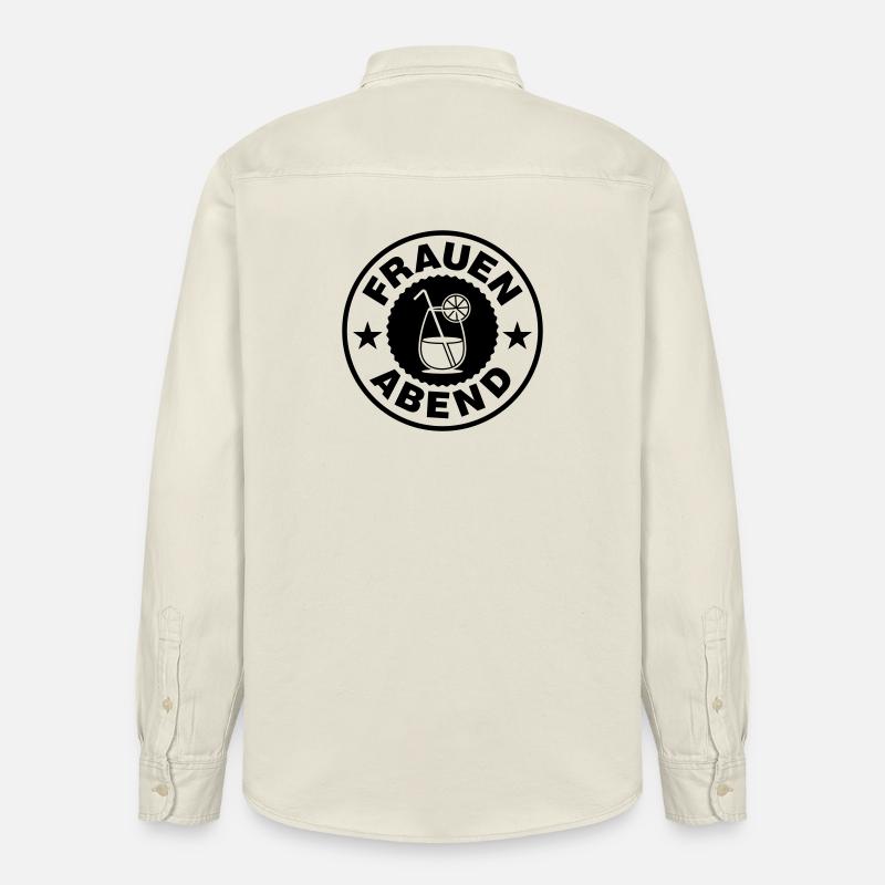 Frauen Abend Cocktail - Relaxed Fit Unisex Organic Hemd von Stanley/Stella - Natur