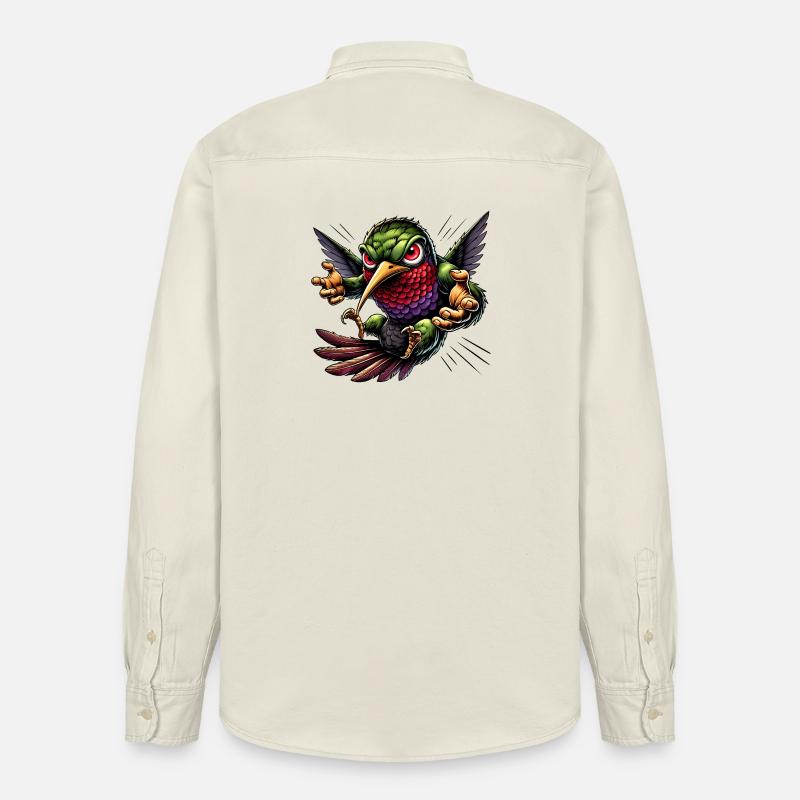 Conception de colibri - Chemise unisexe coupe décontractée bio Stanley/Stella - écru doux