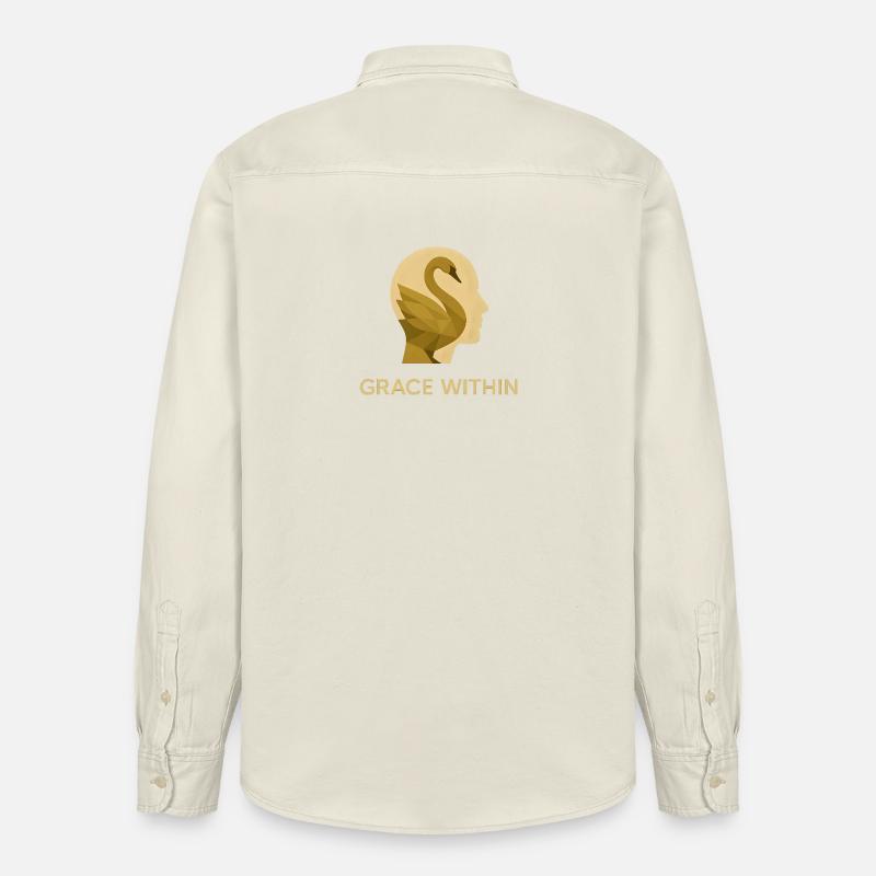 Grace Within - Relaxed Fit Unisex Organic Hemd von Stanley/Stella - Natur
