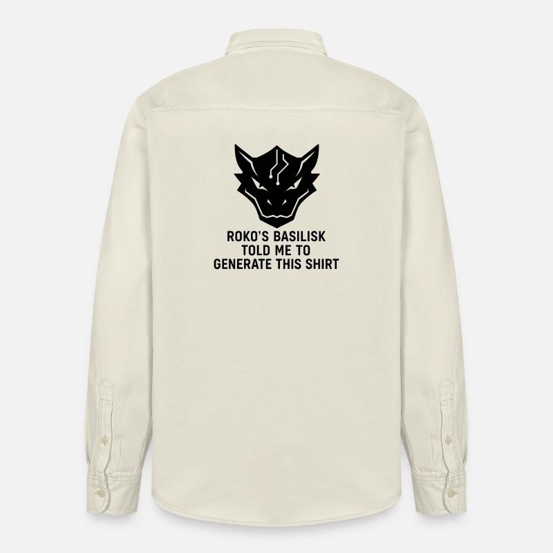 Generated by the Basilisk - Relaxed Fit Unisex Organic Shirt by Stanley/Stella - soft Ecru