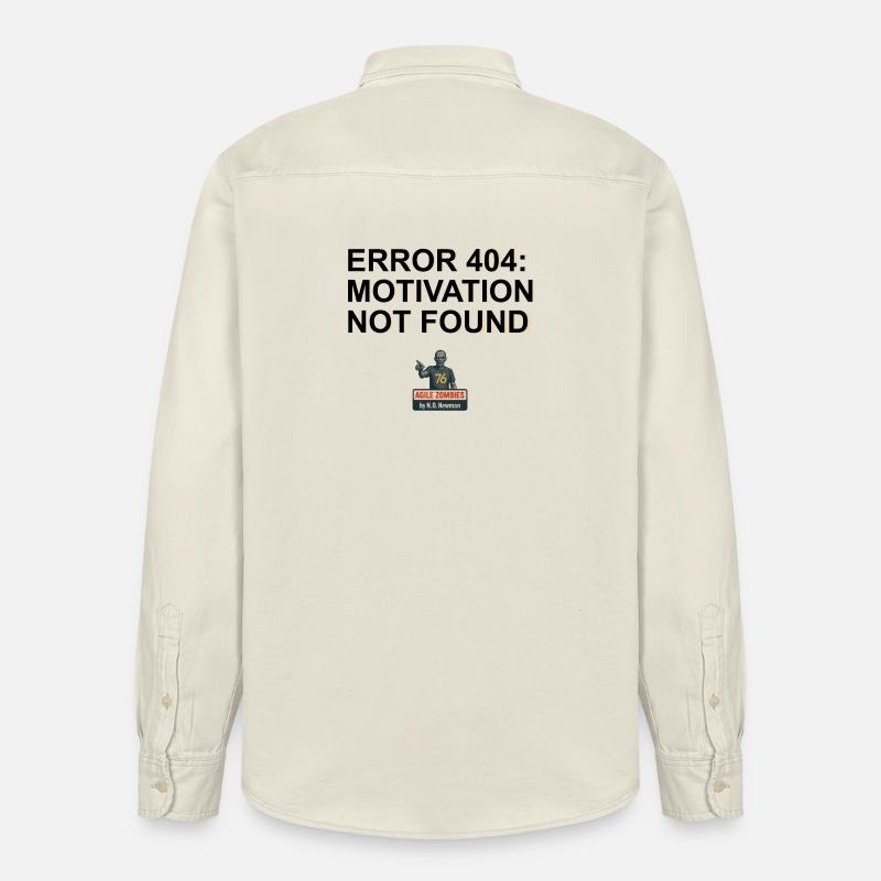 Error 404: Motivation Not Found - Relaxed Fit Unisex Organic Hemd von Stanley/Stella - Natur
