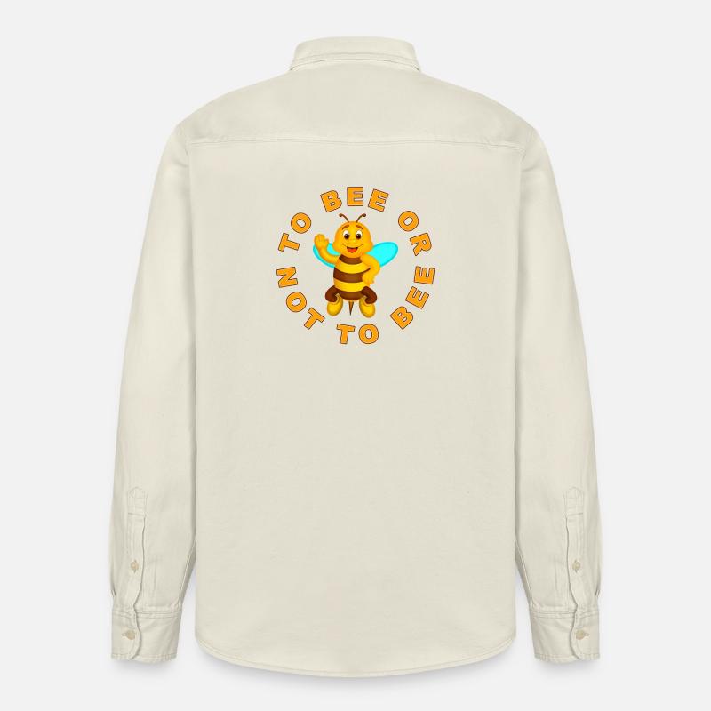 Biene oder nicht Biene - Relaxed Fit Unisex Organic Hemd von Stanley/Stella - Natur