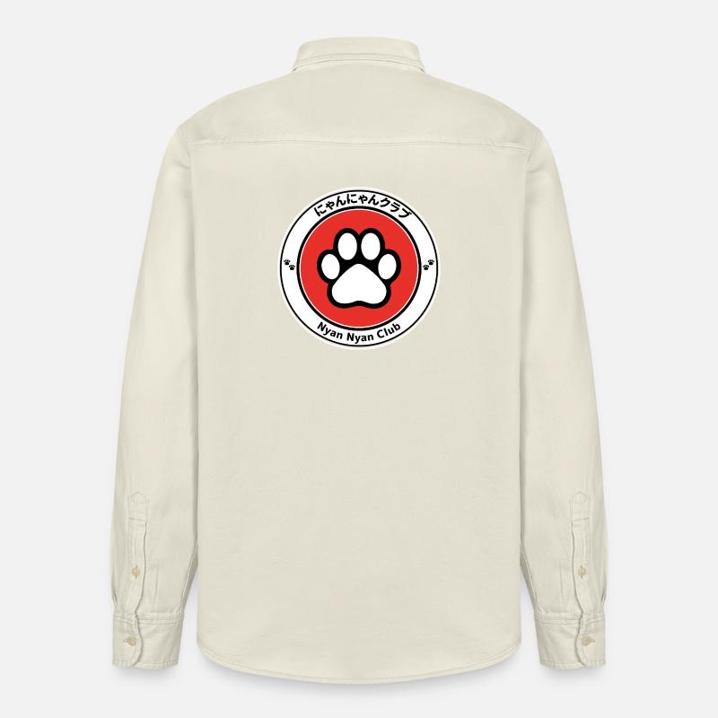 Conception de logo Nyan patte de chat mignon - Chemise unisexe coupe décontractée bio Stanley/Stella - écru doux