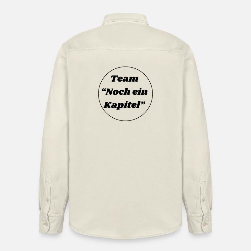 Team "noch ein Kapitel" - Relaxed Fit Unisex Organic Hemd von Stanley/Stella - Natur