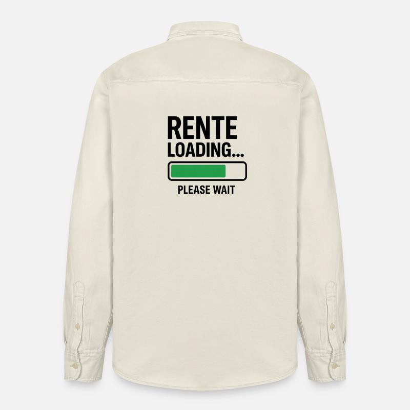 Rente Loading please wait - Relaxed Fit Unisex Organic Hemd von Stanley/Stella - Natur