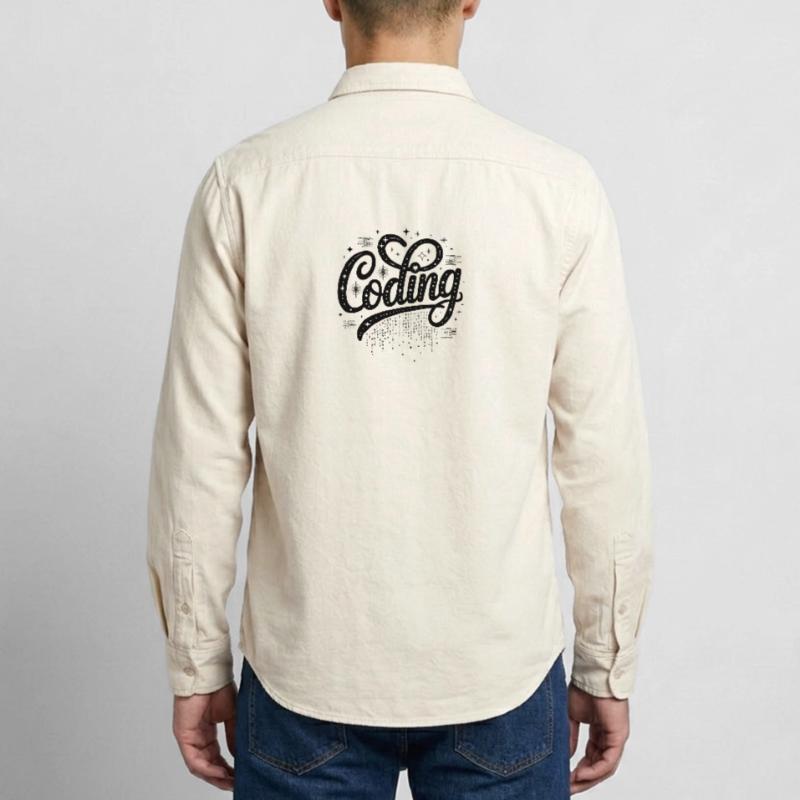 Coding - Cool Technology Design Relaxed Fit Unisex Organic Shirt by Stanley/Stella