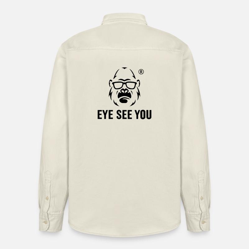 Gorilla mit Sonnenbrille Evil SeeV - Relaxed Fit Unisex Organic Hemd von Stanley/Stella - Natur