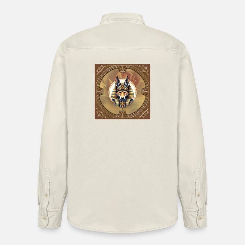 Steampunk Pharaon Renard - Chemise unisexe coupe décontractée bio Stanley/Stella - écru doux