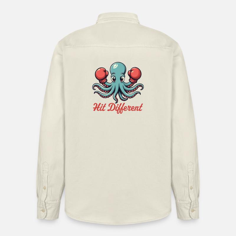 Frapper différemment - Chemise unisexe coupe décontractée bio Stanley/Stella - écru doux