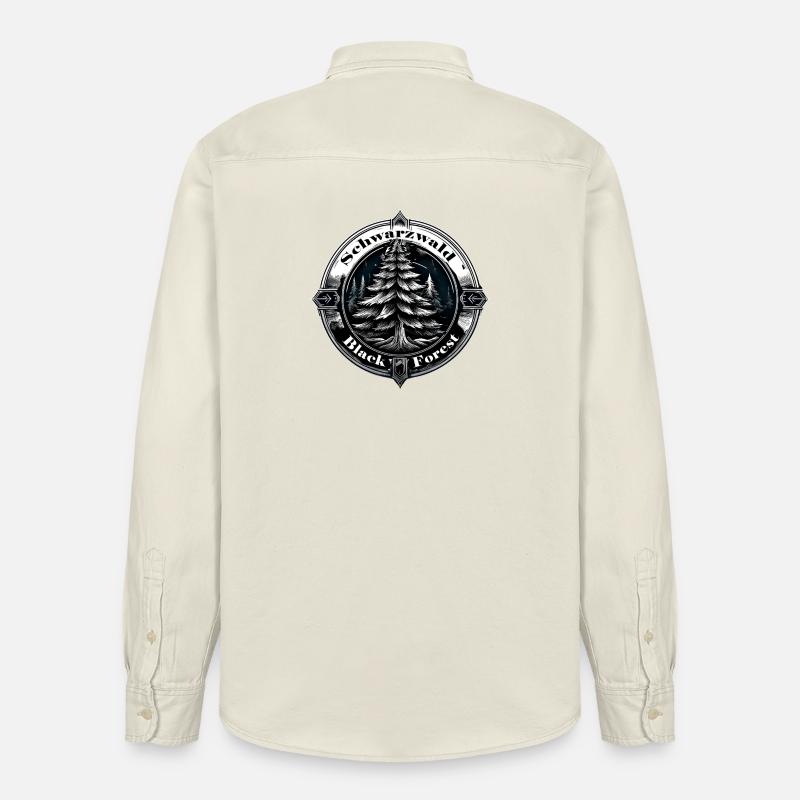 Logo de la Forêt-Noire - Chemise unisexe coupe décontractée bio Stanley/Stella - écru doux
