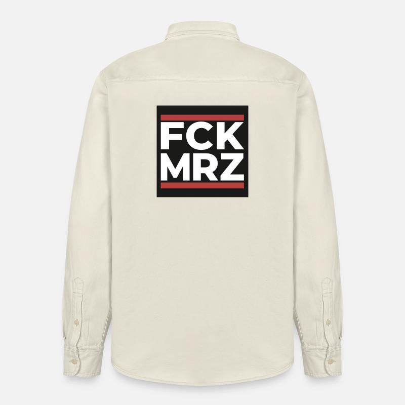 FCK Mar – Déclaration antifasciste Shi - Chemise unisexe coupe décontractée bio Stanley/Stella - écru doux