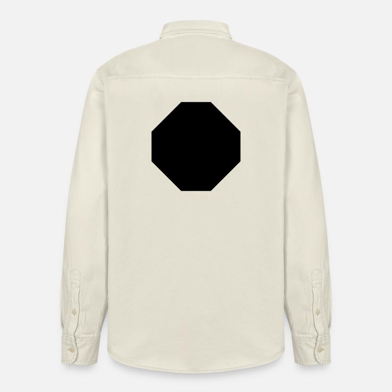 octogone - Chemise unisexe coupe décontractée bio Stanley/Stella - écru doux