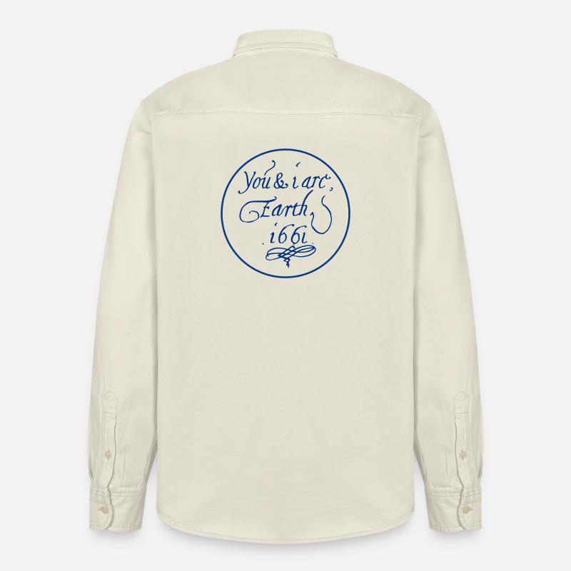 Du und ich sind Erde 1661 - Relaxed Fit Unisex Organic Hemd von Stanley/Stella - Natur