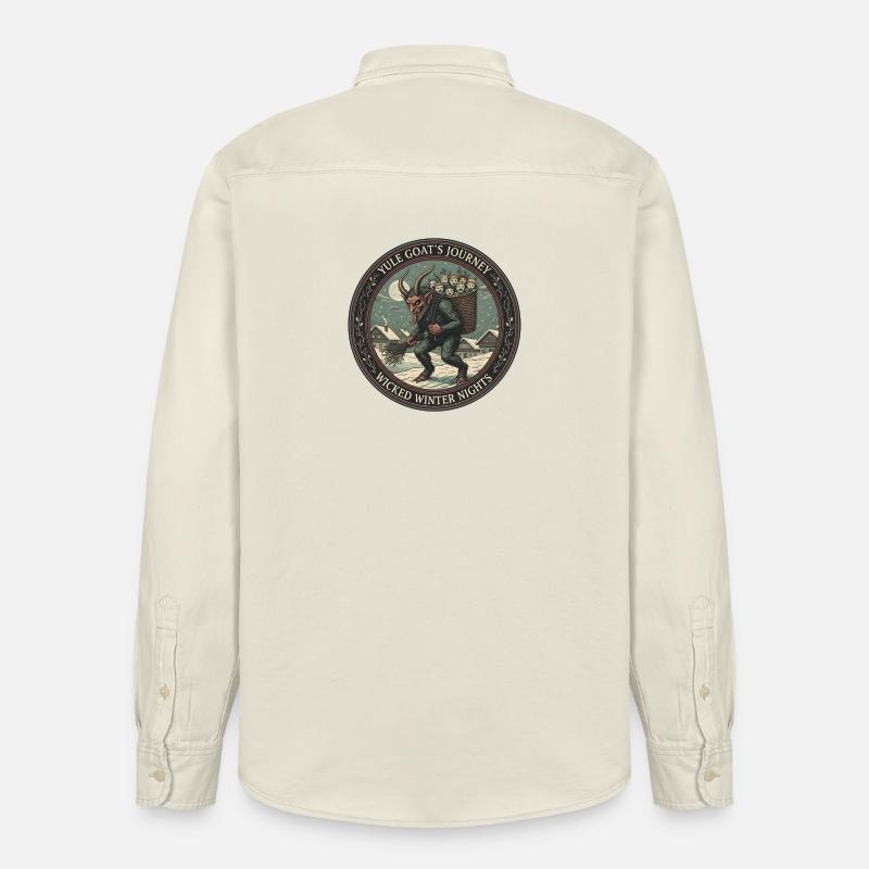 Die Reise der Weihnachtsziege – Böse Winternächte - Relaxed Fit Unisex Organic Hemd von Stanley/Stella - Natur