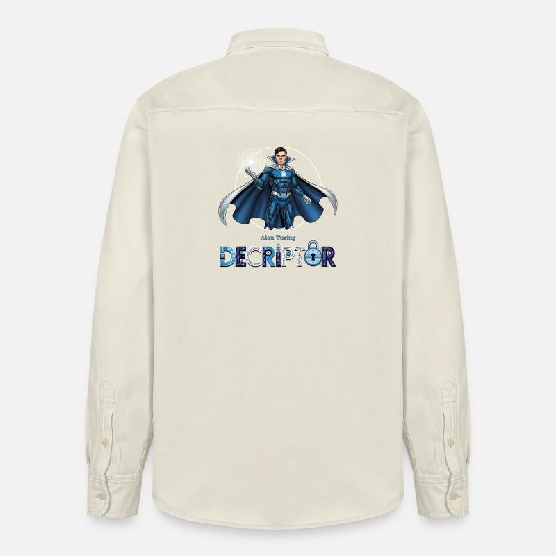 Hero Coder Decryptor - Relaxed Fit Unisex Organic Shirt by Stanley/Stella - soft Ecru