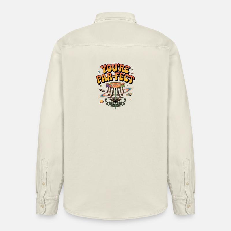 Du bist Perfekter – lustiges Disc-Golf-Meme - Relaxed Fit Unisex Organic Hemd von Stanley/Stella - Natur