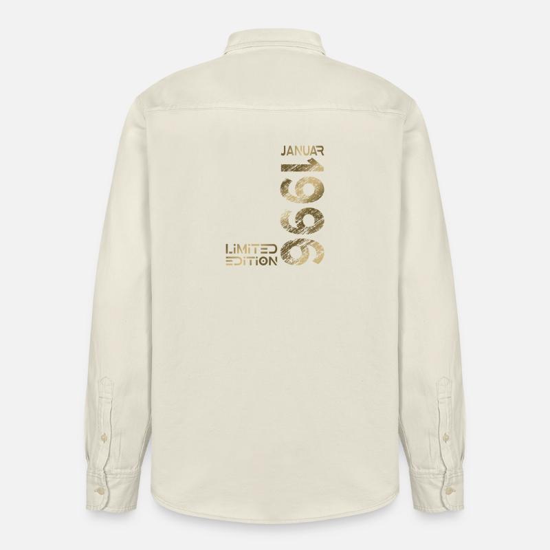 Janvier 1996 Édition limitée 30e anniversaire - Chemise unisexe coupe décontractée bio Stanley/Stella - écru doux