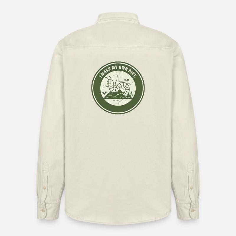 Wurmkompost: Eigenständige Erde - Relaxed Fit Unisex Organic Hemd von Stanley/Stella - Natur