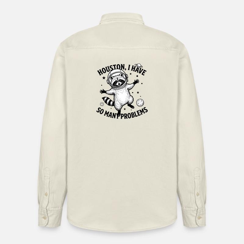 Problem bear - Relaxed Fit Unisex Organic Shirt by Stanley/Stella - soft Ecru