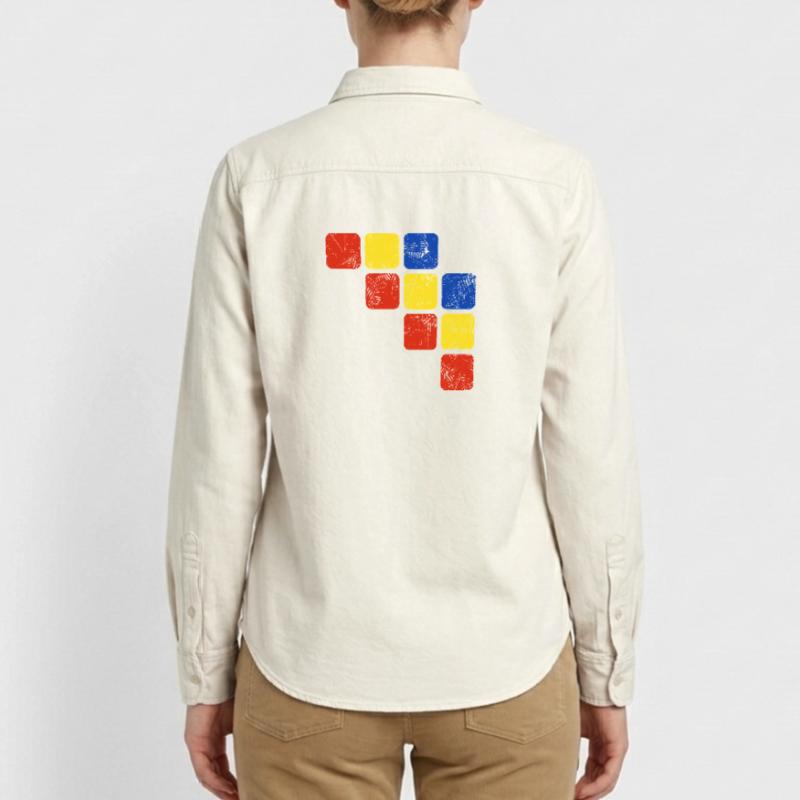 Colors Ornament Pattern - Basic Colors Relaxed Fit Unisex Organic Shirt by Stanley/Stella