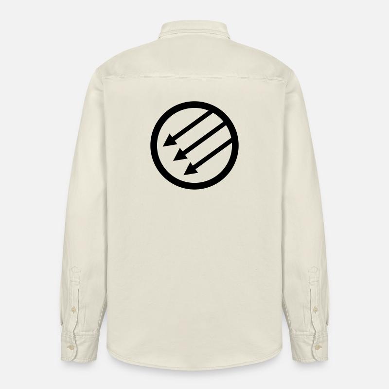 Iron Front / Eiserne Front / Järnfronten - Relaxed Fit Unisex Organic Hemd von Stanley/Stella - Natur