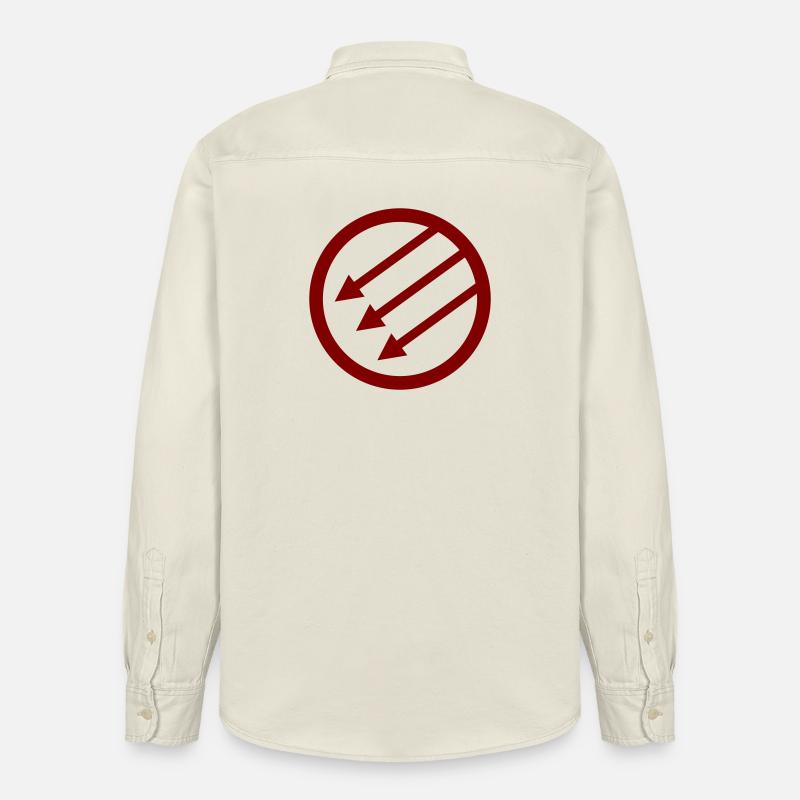 Iron Front / Eiserne Front / Järnfronten - Relaxed Fit Unisex Organic Hemd von Stanley/Stella - Natur