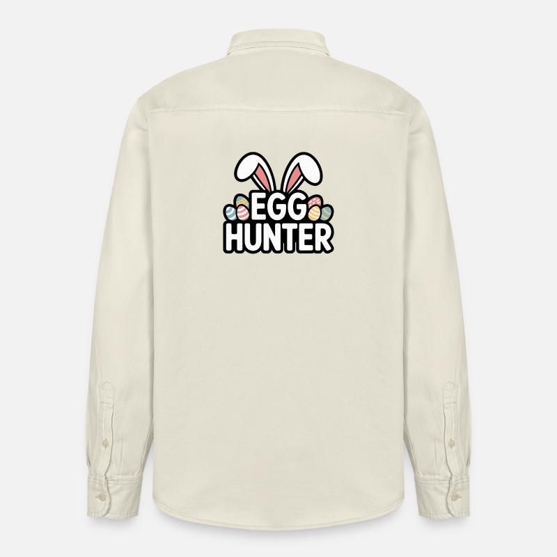Egg Hunter Bunny – Conception de Pâques - Chemise unisexe coupe décontractée bio Stanley/Stella - écru doux
