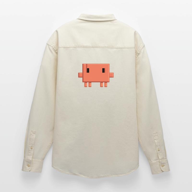 Claude Code Pixel AI Mascot Dev Sticker Chemise unisexe coupe décontractée bio Stanley/Stella