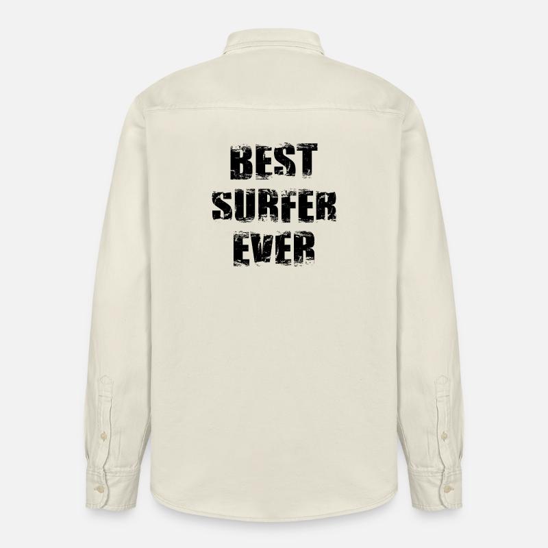 Bester Surfer aller Zeiten - Relaxed Fit Unisex Organic Hemd von Stanley/Stella - Natur