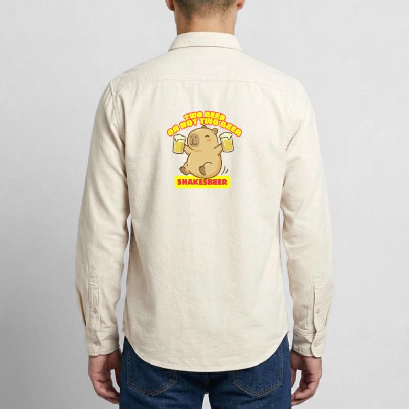 Zwei Bier oder nicht zwei Bier – Shakesbeer – Capybara Relaxed Fit Unisex Organic Hemd von Stanley/Stella