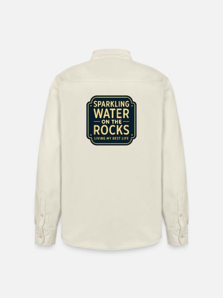 Sparkling water on rocks neon - Relaxed Fit Unisex Organic Shirt by Stanley/Stella - soft Ecru