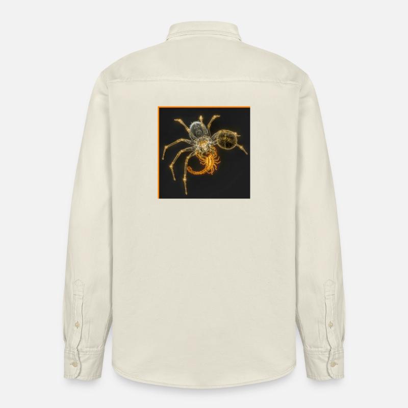 Neon-Spinne mit funky Tails - Relaxed Fit Unisex Organic Hemd von Stanley/Stella - Natur